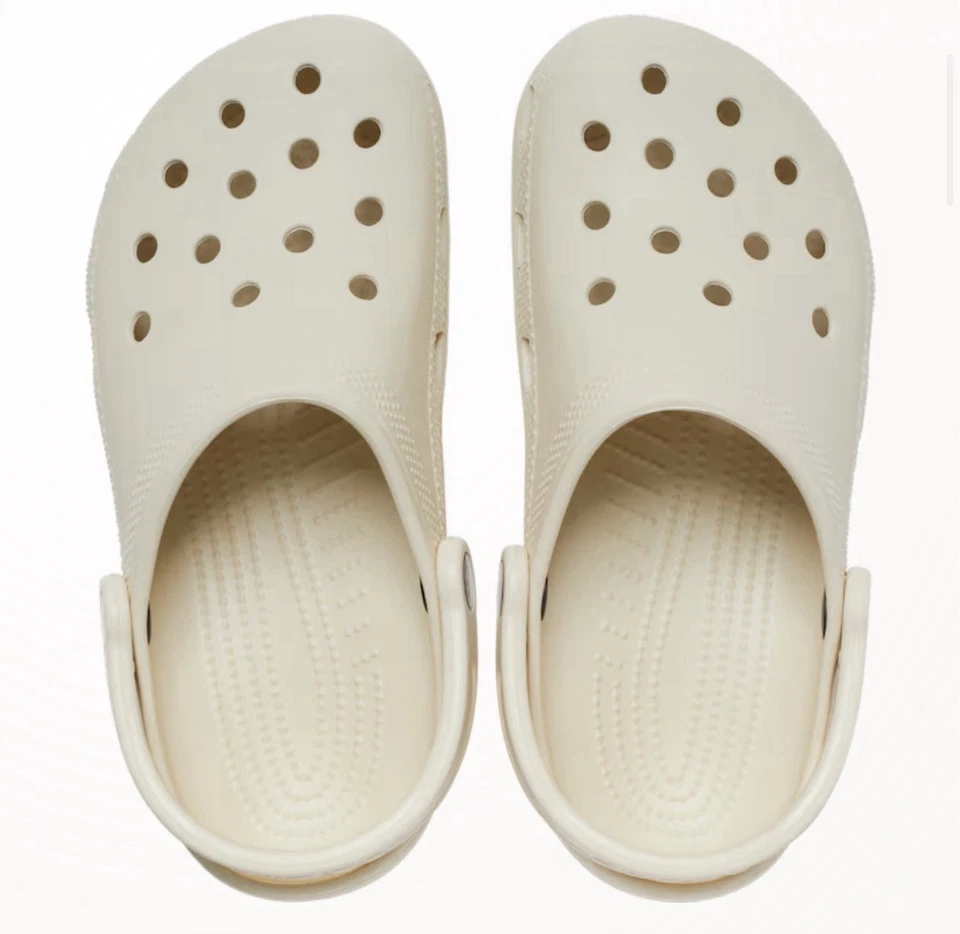 Crocs Classic Bone Unisex Talla J1 Foto 3 de 4