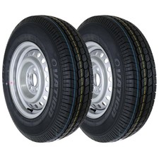 2x Komplettrad Anhänger 185R14C 104/102N M+S Reifen Felge 5x112 5,5Jx14 ET30