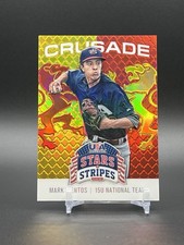 2015 USA Stars and Stripes Crusade Red Gold Prizm /99 #71 Mark Vientos Mets RC