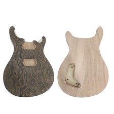 DIY Guitar Body Mahogany Body HH Pickups and Set in Heel Black Guitar Body NEW