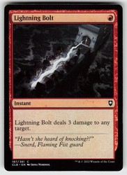 Lightning Bolt 187/361 Commander Legends: Battle for Baldur's Gate Common