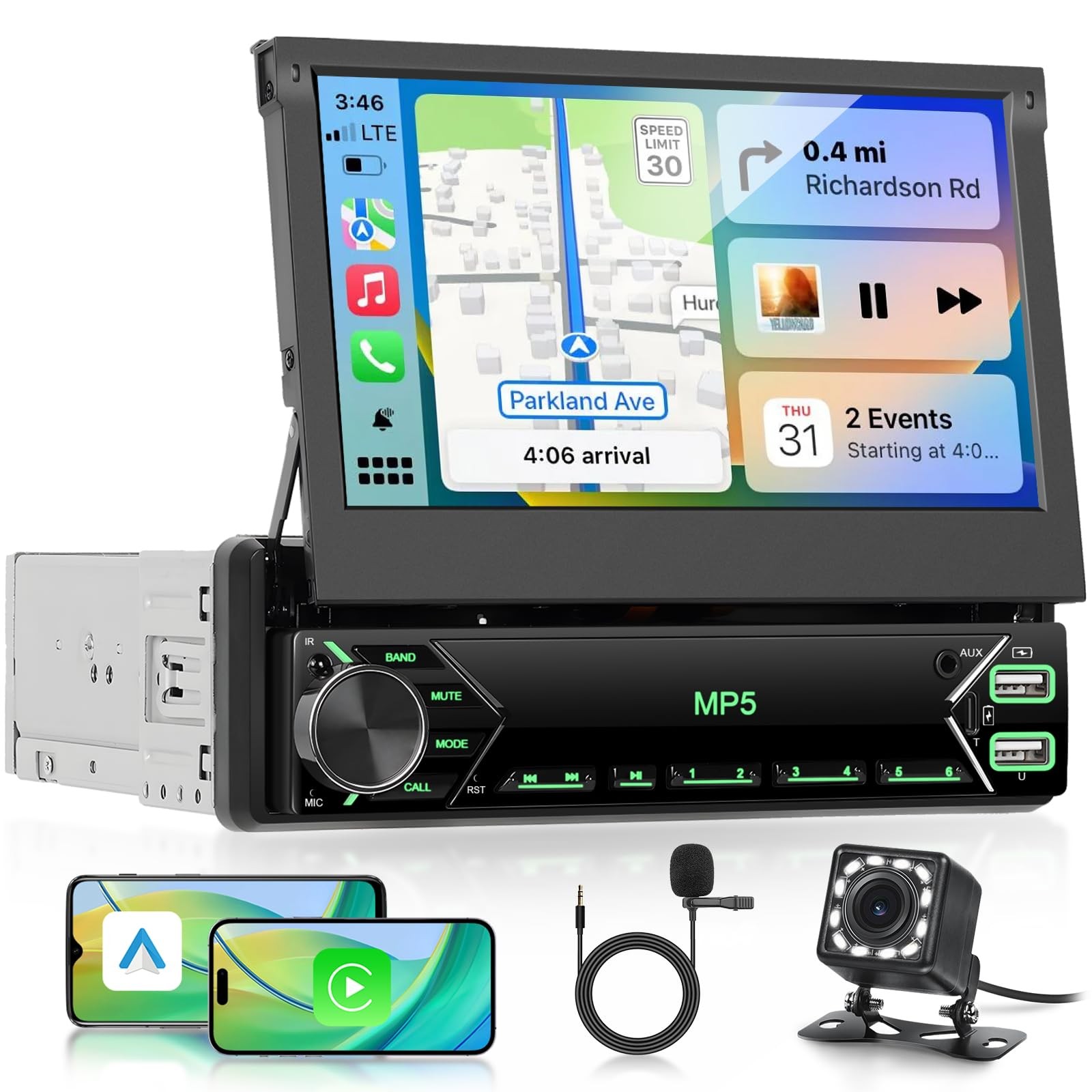 Autoradio VECHTEL 1 Din: Recensione Carplay Wireless e Display 7'' IPS