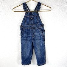 OshKosh B  gosh Boys Carpenter Overalls Size 2T Fully Lined Dark Wash