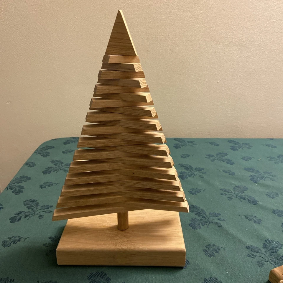 Alternative  Christmas Tree Decoration / Gift - XMAS - All Sizes - handmade oak - Image 3 of 4
