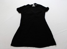 Lulus Women's Tie Back Cutout Solid Short Sleeve Mini Dress EJ3 Black Small