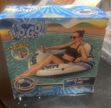 H2OGO ! Tube Simple River 53" Rapid Rider Multicolore, Porte-Gobelet Unisexe Adulte
