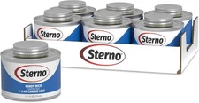 Sterno Fuel Cans - 6-Hour Burn, (6-Pack) Chafing Dish Can 6-Pack, Clear 