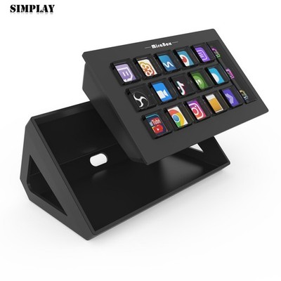MiraBox MBOX 293S Stream Deck Visual Keyboard (Black) for Live Streaming