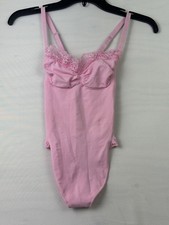 New Skims Seamless Sculpt Lace Thong Bodysuit- Bubble Gum Pink Size Medium