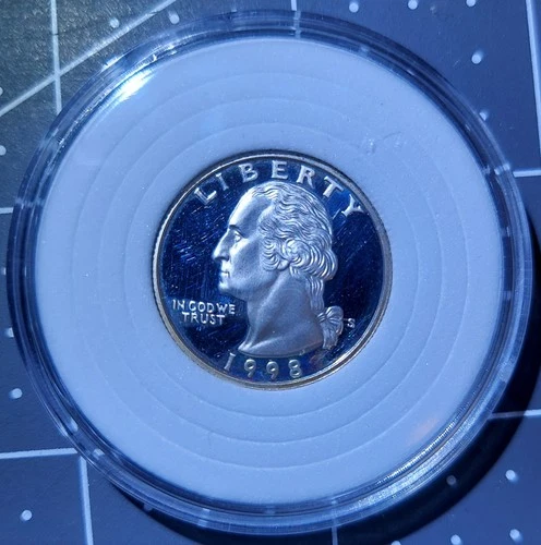 1998-S Proof Silver Washington Quarter “In Cod We Trust” Error