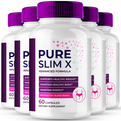 Pure Slim X Capsules, Official PureSlim X Pills (5 Pack)