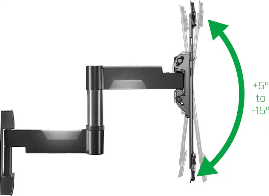 Rocketfish - Full-Motion TV Wall Mount for Most 32”-55” TVs - Black