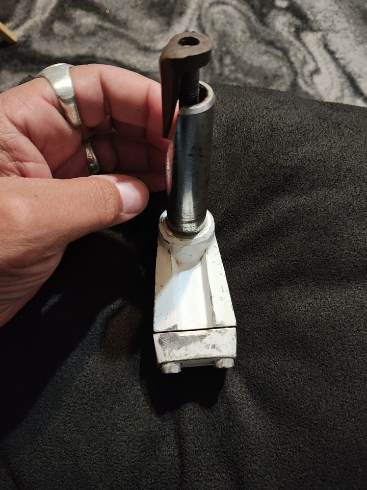 Redline Forklifter Stem Old School BMX Race OG 1980s CRMO White Suntour Japan - Image 4 of 4