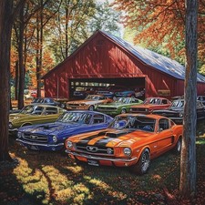 Cars Diamond Art Kits for Adults,Farmhouse Diamond Painting Kits,5D Full Dril...