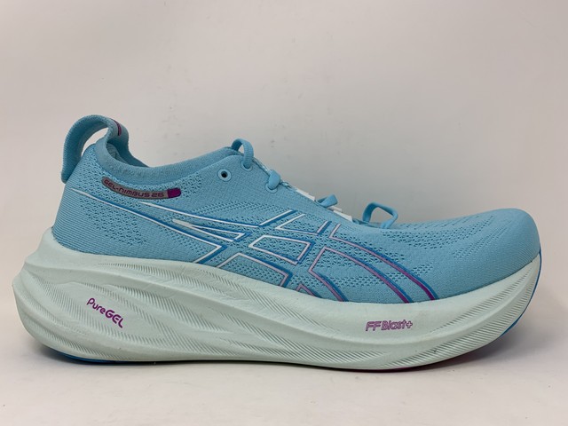 Women's Asics Gel-Nimbus 26, Bright Cyan/Bold Magenta, 11.5 B