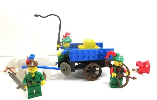 Lego Vintage LL Castle Forestmen #1680-Hay Cart w/Smugglers-100% w/figs (1991)