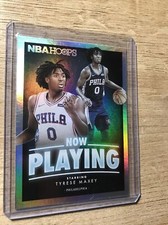 Tyrese Maxey 2020-21 Panini NBA Hoops Now Playing Holo #SS-22 Philadelphia 76ers