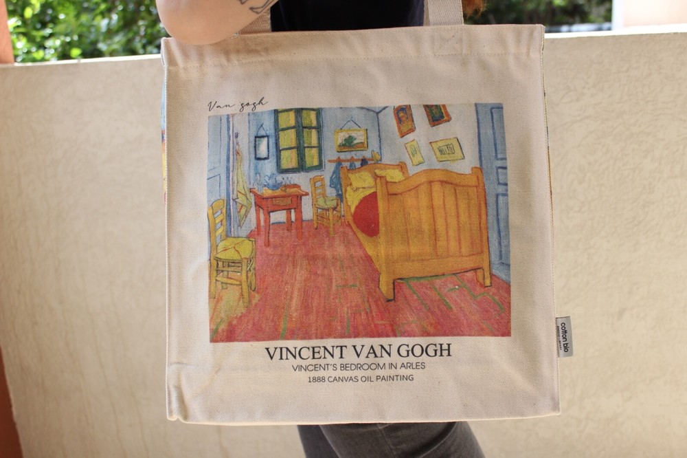 Van Gogh Art Print Canvas Tote Bag for Travel Shopping Books School