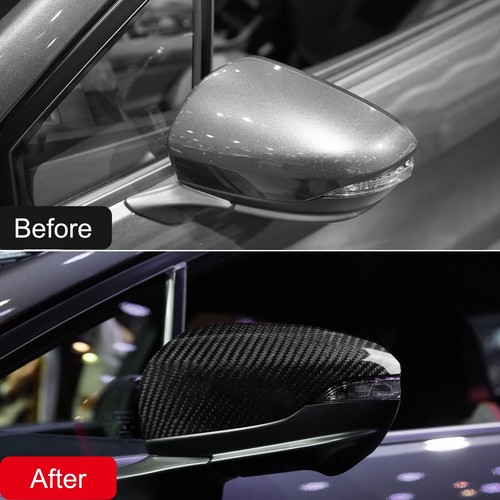 Real Carbon Fiber Side Door Mirror Cover Trim For Subaru WRX STI Levorg 2022-23 - Picture 2 of 9