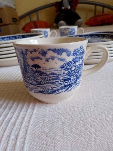 Biltons England Staffordshire England Geschirr im Set weiß blau - Bild 6 von 12