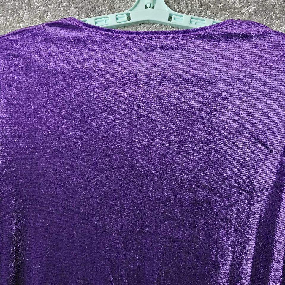 Y2K Velvet Dress Womens Purple 1X Whimsigoth Vampiress Witchy Goth - Image 3 of 4