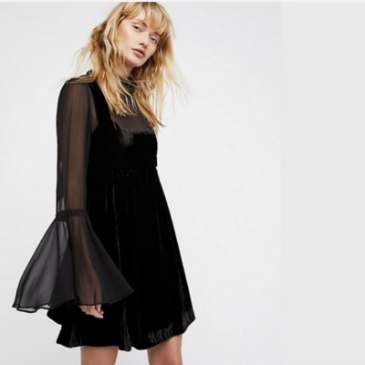 FREE PEOPLE Counting Stars Velvet & Chiffon Mini Dress Small S NWT | eBay FREE PEOPLE Counting Stars Velvet & Chiffon Mini Dress Small S NWT | eBay