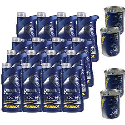 16L Motoröl MANNOL SAE 10W-40 DIESEL EXTRA 4xMotor Doctor