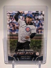Myke Towers 2024 Topps Series 2  First Pitch #FP-2 Chicago Cubs 💎💎💎