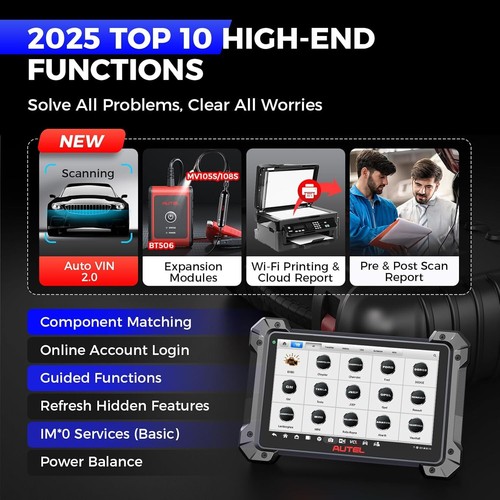 2025 Autel MaxiSys MS908S PRO II Elite J2534 Programming Diagnostic OBD2 Scanner - Picture 5 of 16