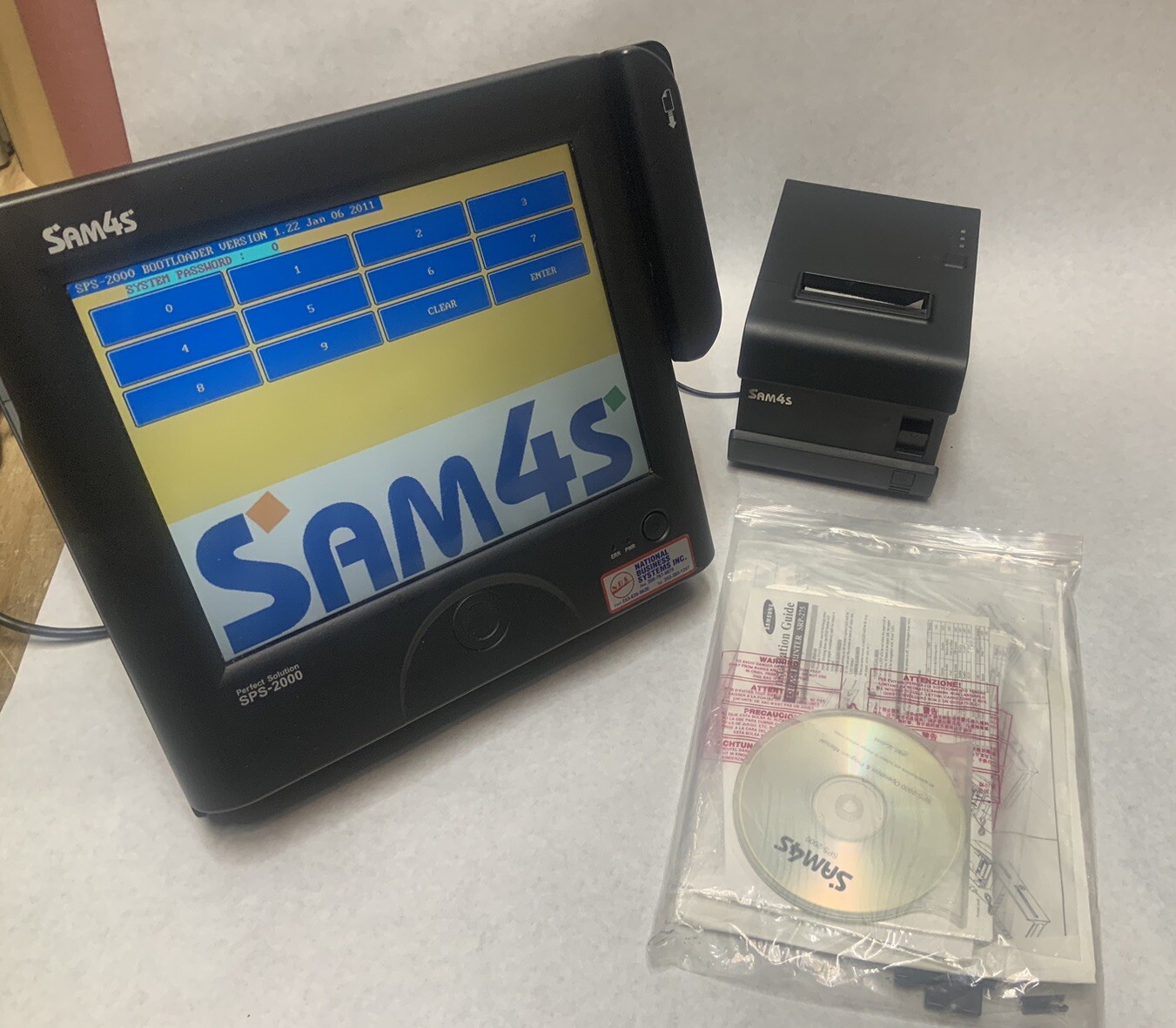 Sam4s SPS2000 POS Touch Screen Cash Register Point Of Sale Printer