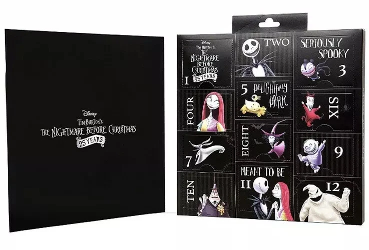 NEW Nightmare Before Christmas 12 Days Of Socks Advent Calendar Unisex Size  9-11 | eBay