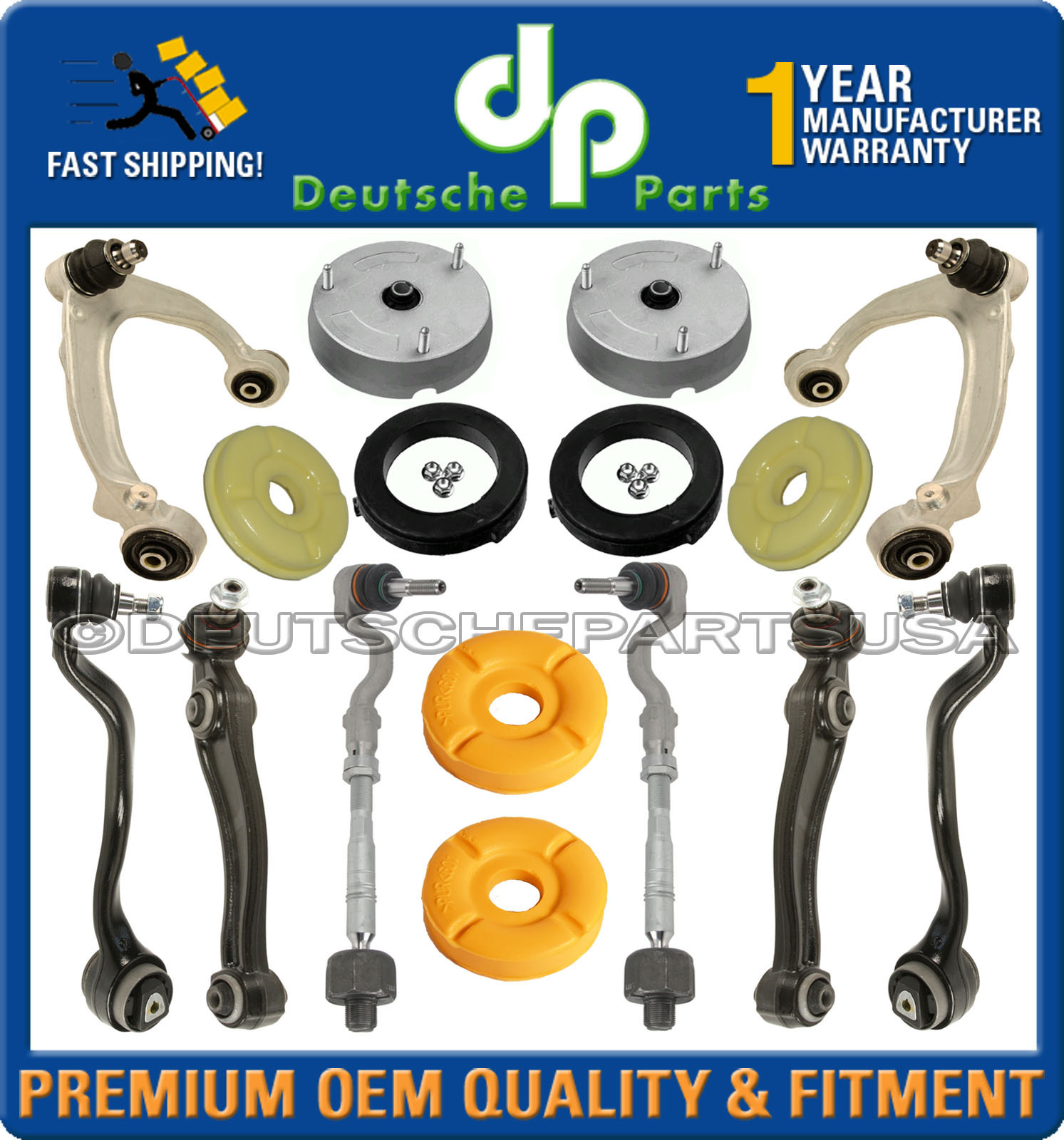 FRONT CONTROL ARM BALL JOINT STRUT SHOCK MOUNT SUSPENSION BMW E70 X5 X6