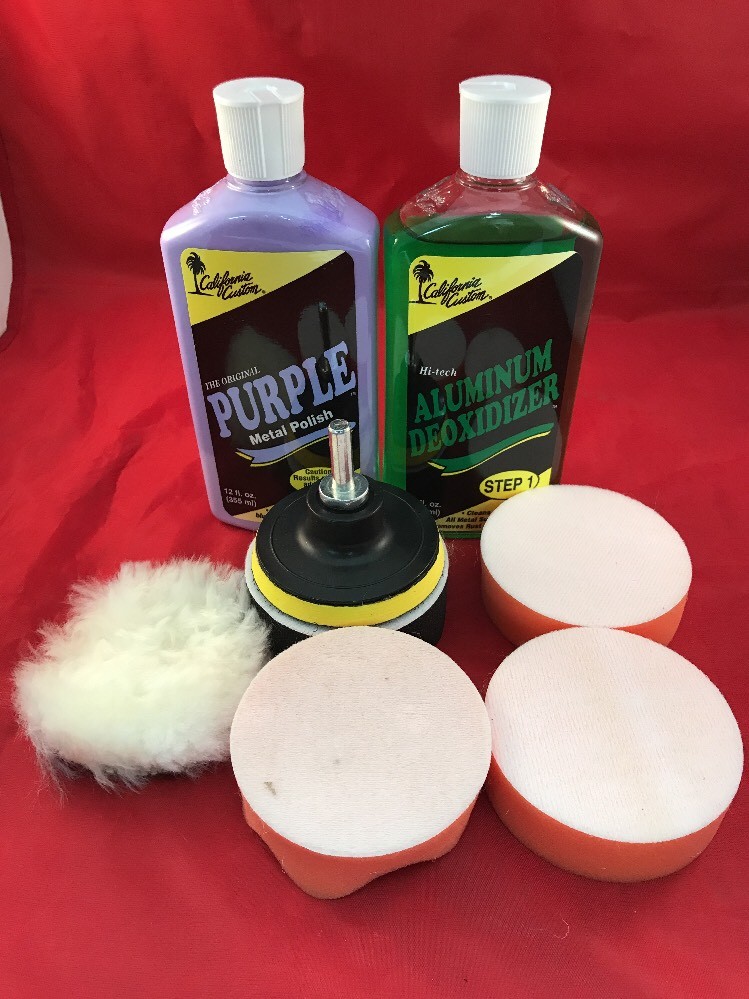 CALIFORNIA CUSTOM PURPLE METAL POLISH & DEOXIDIZER BUFF Polishing