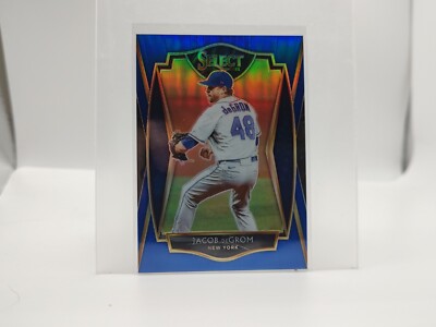 2021 Panini Select Jacob DeGrom Blue /149 Team Color Match
