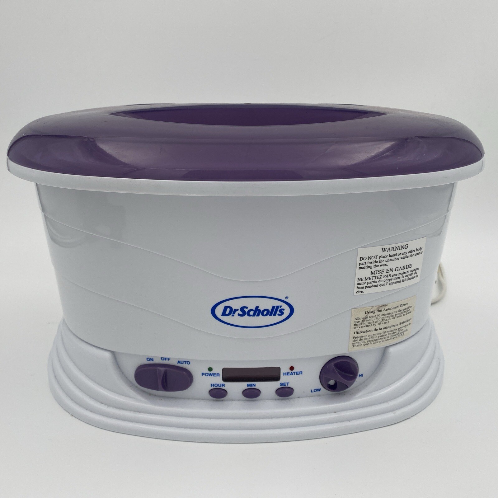 Thermal Therapy Quick Heat Paraffin Bath Dr. Scholls For Hands And Feet