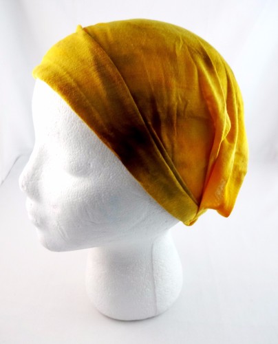 Tie Dye Headband Extra Wide Fabric Stretch Tapered Elastic Back Kerchief - Picture 15 of 15