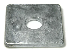 Square Washer Hot Dip Galvanized - 5/8" ID 11/16, OD 2, THK 0.125 - Qty-100