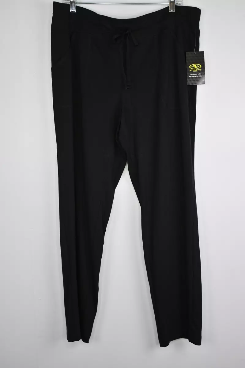 Women's Athletic Works Core Knit Pants Black XL(16-18)