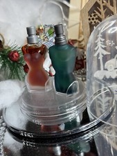 2 MINIATURES JEAN  PAUL GAULTIER  SOUS GLOBE.🎄🧑‍🎄CUPIDON🎄🧑‍🎄