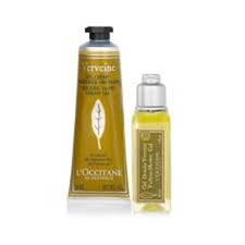 2 L'Occitane Verbena Hand Cream Body Wash Set