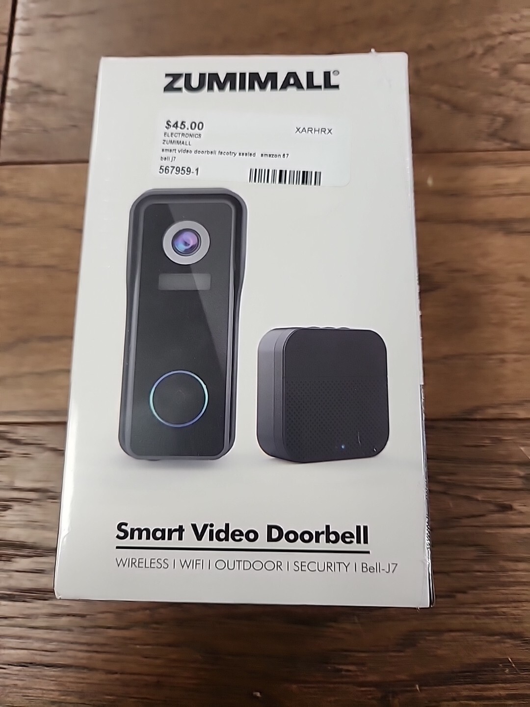 Zumimall Smart Video Doorbell BellJ7 Wireless Wifi Outdoor Security eBay