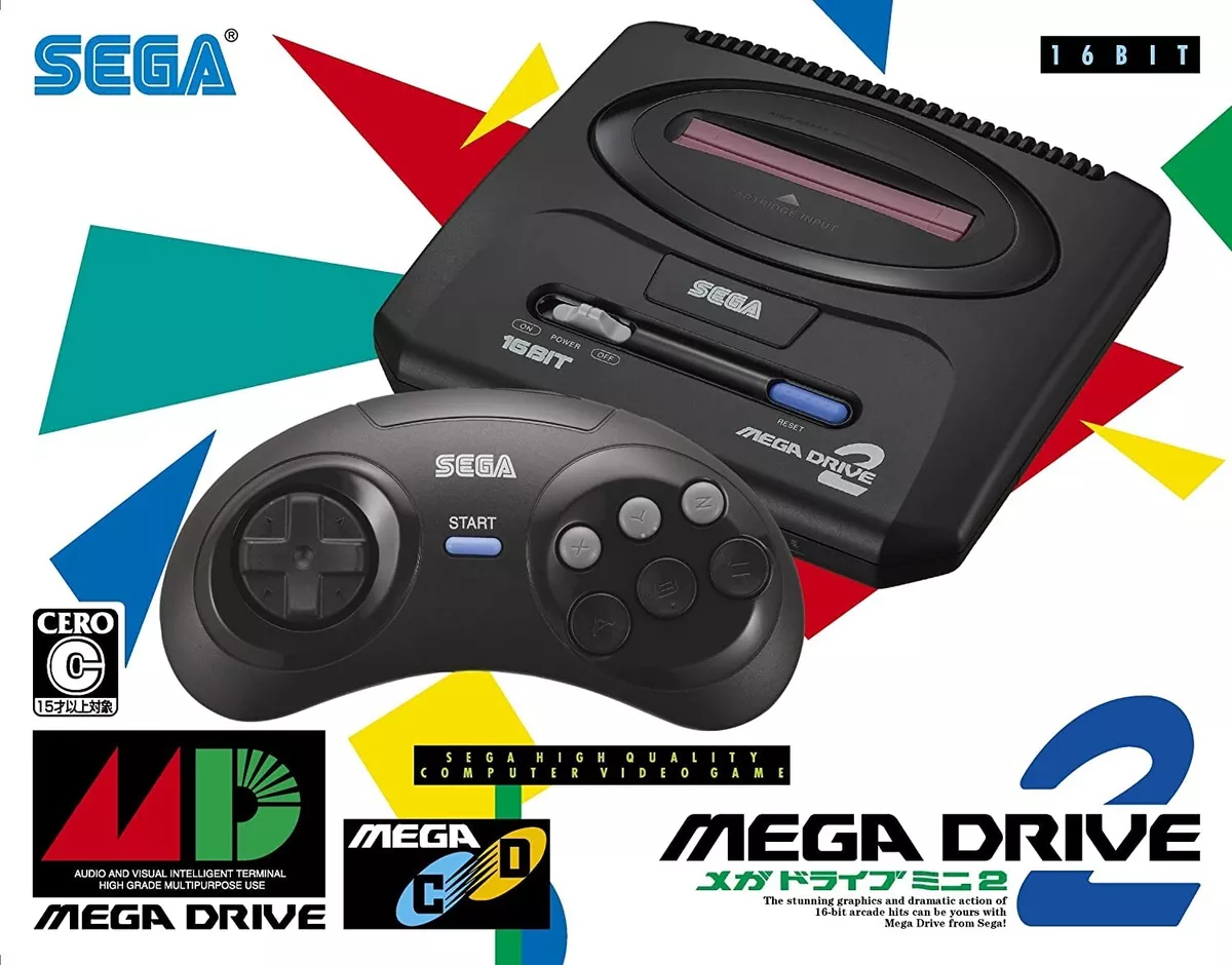 Sega Mega Drive Mini 2 Console Controller over 50 Game titles MDHD