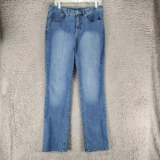 Jag Jeans Womens 14 L. paseo Blue Stretch High Rise Straight *GUC*
