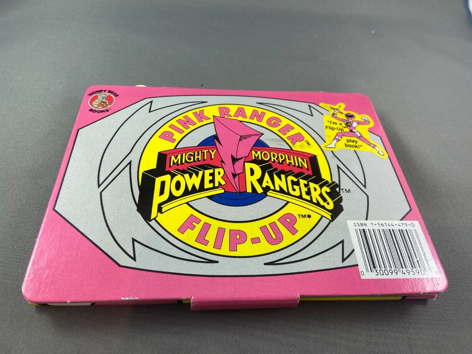 1994 Pink Power Ranger Rangers Flip Up Book Honey Bear Bandai Books RARE