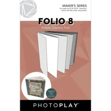 PP Maker's Series Folio 8 Make 5.25X5.25" Craft Album With Flips Fold Pockets