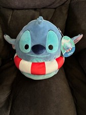Squishmallows Disney STITCH 8" Plush NEW Swim Tube Pool Summer NWT
