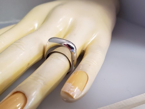 KABANA 925 Sterling Silver Ring Ring Polished Shiny Size 5 - Picture 6 of 8