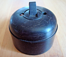 Alter Lichtschalter Kippschalter Schalter Bakelit Aufputz, schaltet, PRESTO