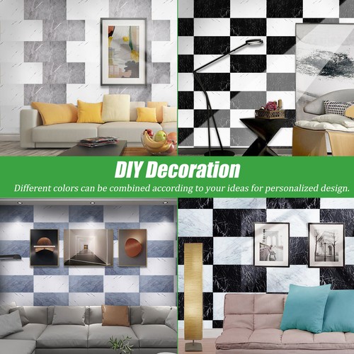 5/10PCS Large 3D Soft PE Foam Wall Panels Waterproof Wall Sticker Self-adhesive - Picture 76 of 138