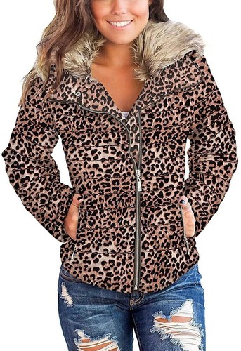 luvamia Women Parka Coat Pockets Quilted Puffer Jacket with Faux Fur Lapel, Size - 第 42/55 張圖片
